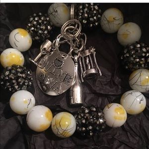 Handmade wine charm bracelet
